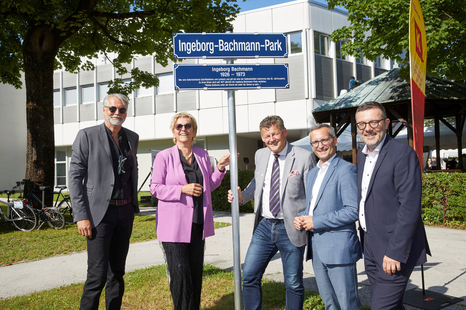 Einweihung des Bachmann-Parks