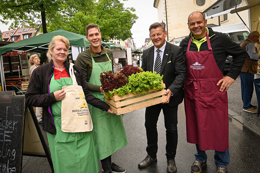 Bürgermeister gratuliert zum Biomarkt-Jubiläum