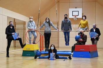 Vzbgm Jürgen Pfeiler mit Mag. Arno Arthofer, Renate Huainigg, Mag. Anna Bürger, Ulrike Bürger, Mag. Patrick Wolte, Mag. Claudia Kraxner, Siegfried Legner
