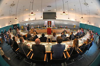 Angelobung des Bürgermeisters und des Gemeinderates der Landeshauptstadt Klagenfurt. Foto: StadtKommunikation / Hude