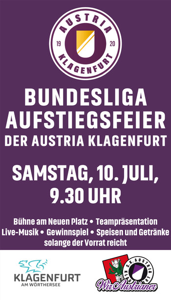 Plakat Bundesliga Ausftiegsfeier