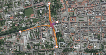 Von 11. Juli bis 18. Juli muss die Kreuzung Villacher Ring/Villacher Straße gesperrt werden. Visualisierung: StadtKommunikation