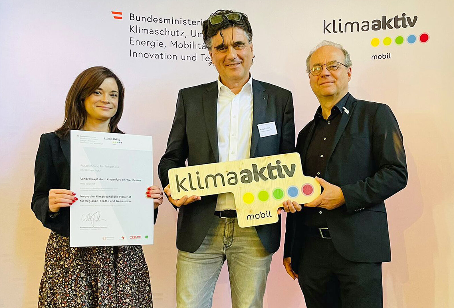Auszeichnung zum "klimaaktiv mobil Projektpartner"