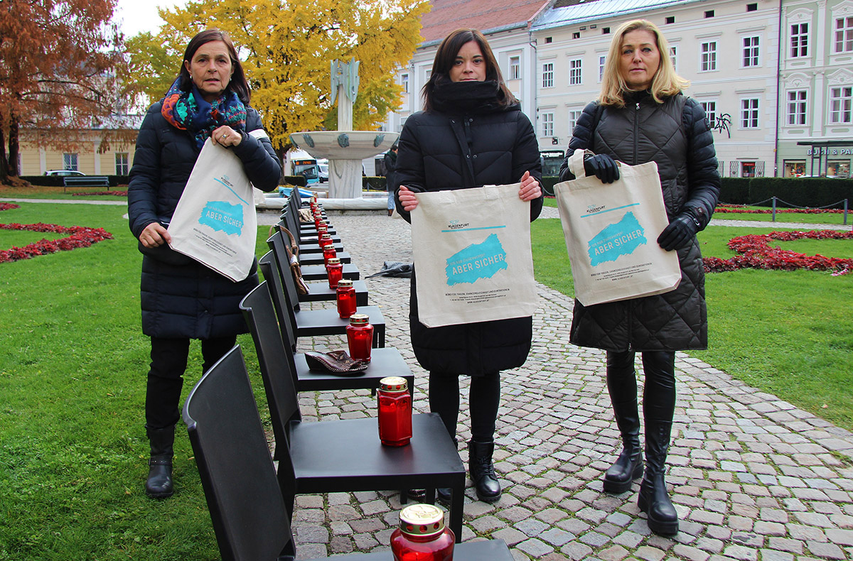 Initiative zum Femizid-Gedenktag im Landhauspark