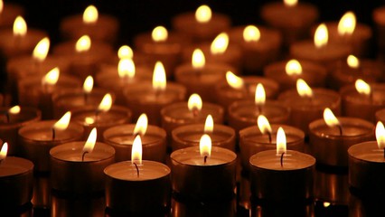 Kerzenlichter für den Frieden