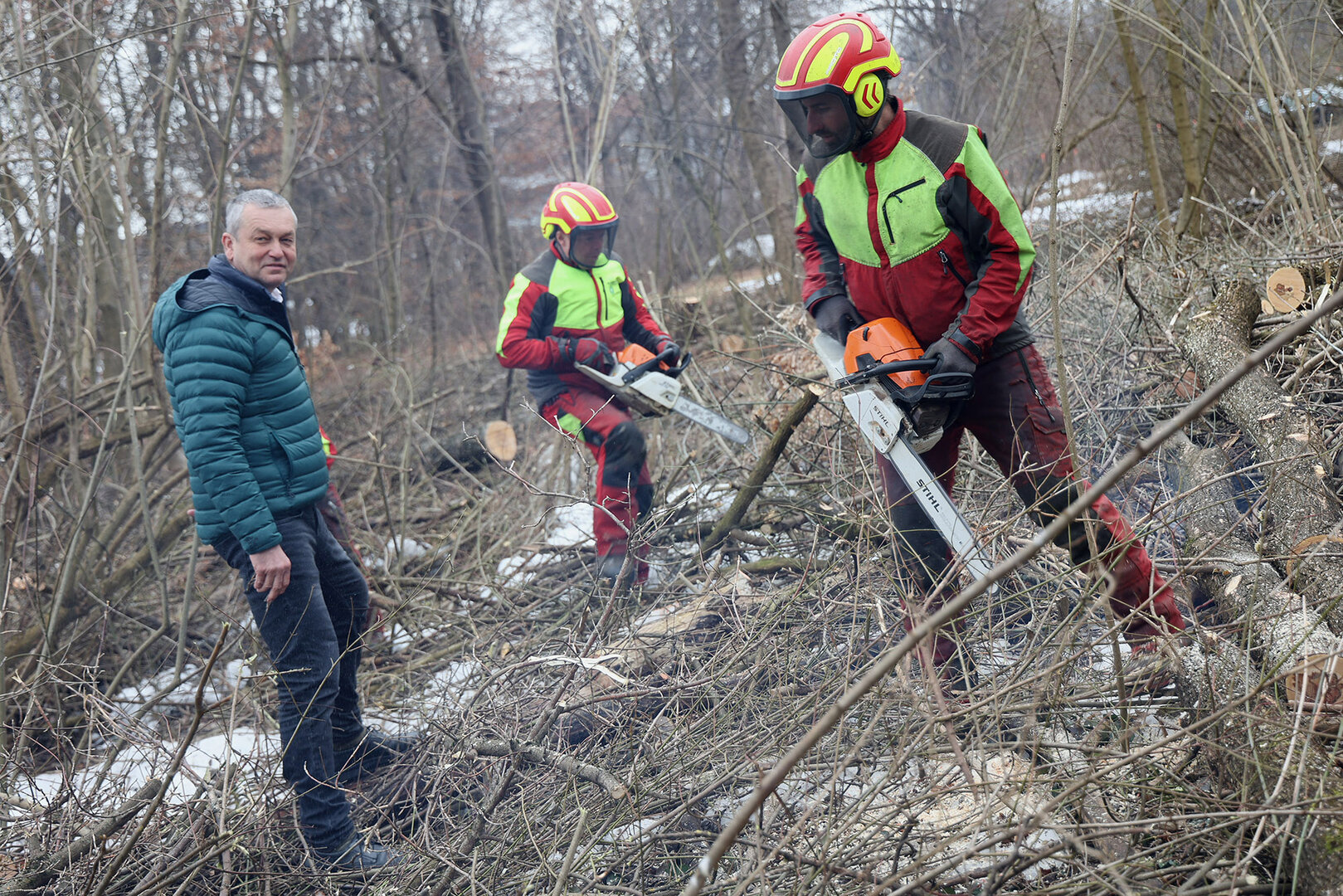 Arbeiten im Glan-Erholungswald