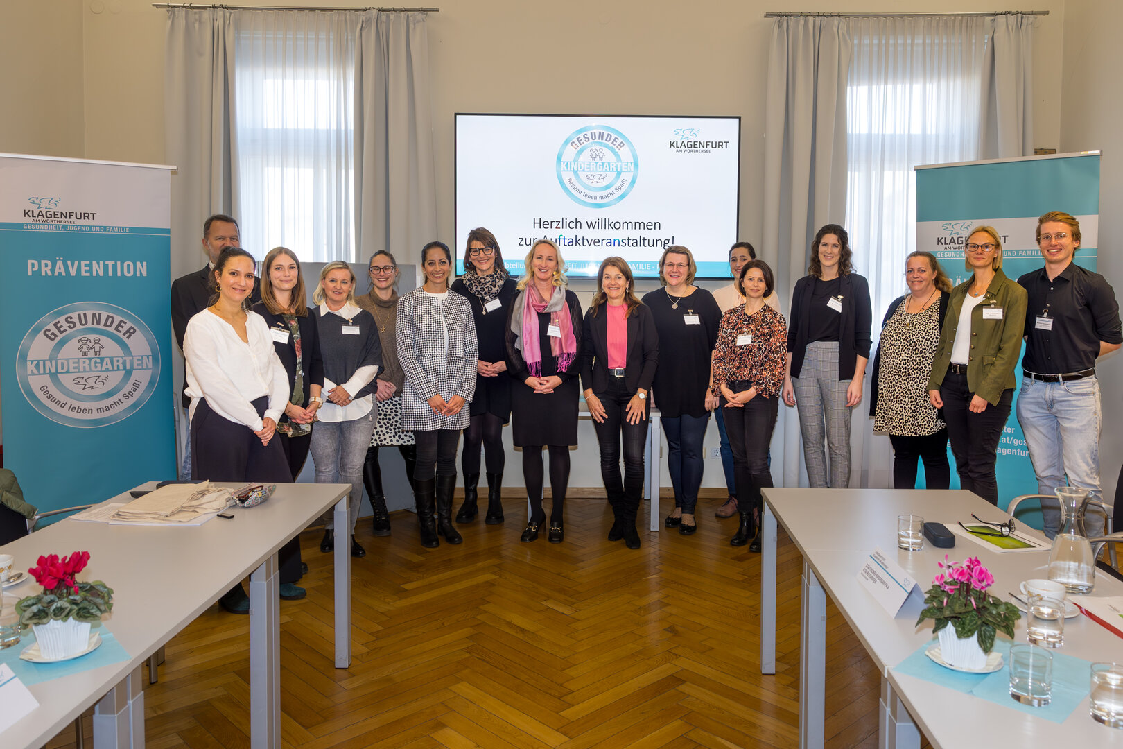 Im Rathaus fand die Auftaktveranstaltung zum neuen „Gesunder Kindergarten“-Jahr statt.  Foto: StadtKommunikation / Kulmer