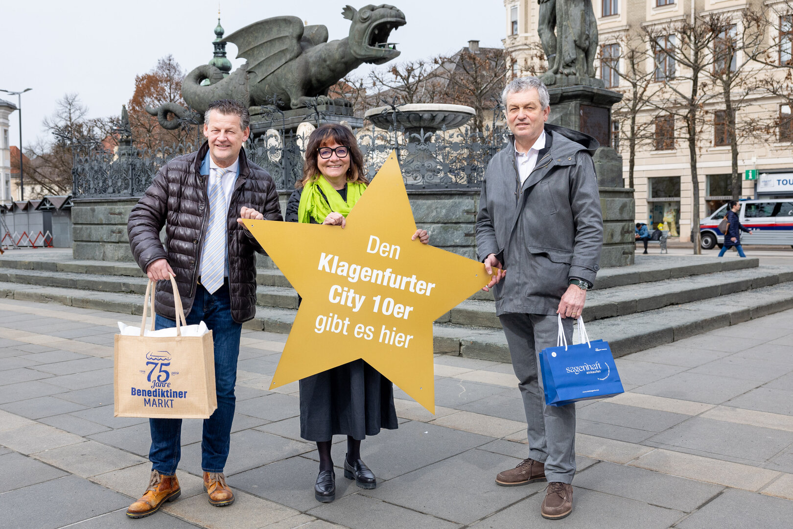Bürgermeister Christian Scheider, Stadtmarketing-Leiterin Inga Horny und Wirtschaftsreferent Stadtrat Max Habenicht zogen gemeinsam Bilanz.
