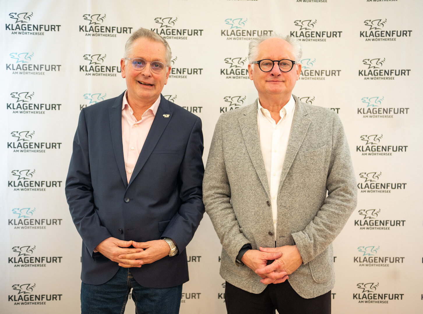 Wohnungsreferent Vizebürgermeister MMag. Dr. Alexander Kastner und Immobilien Verwaltung Klagenfurt GmbH Geschäftsführer Gerhard Scheucher, MBA, präsentierten ihr 10-Punkte-Programm. Foto: StadtKommunikation/Hude