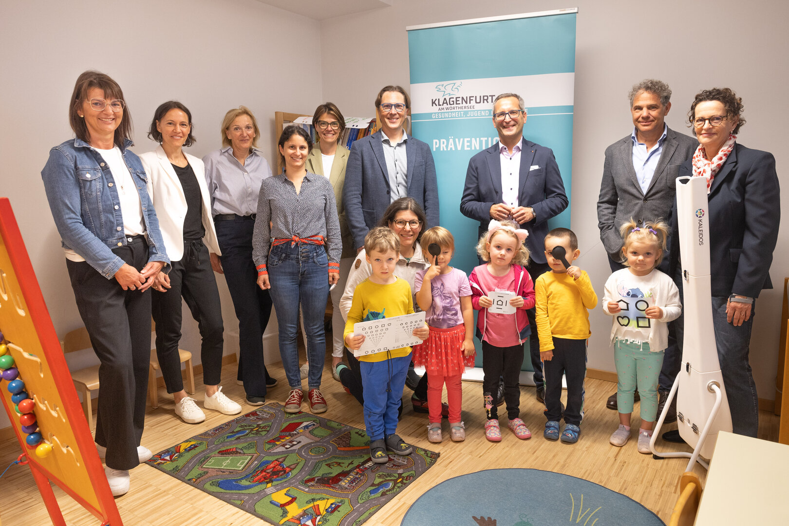 Im Kindergarten Feldkirchner Straße fand kürzlich eines der Sehscreenings statt.  Foto: StadtKommunikation / Kulmer