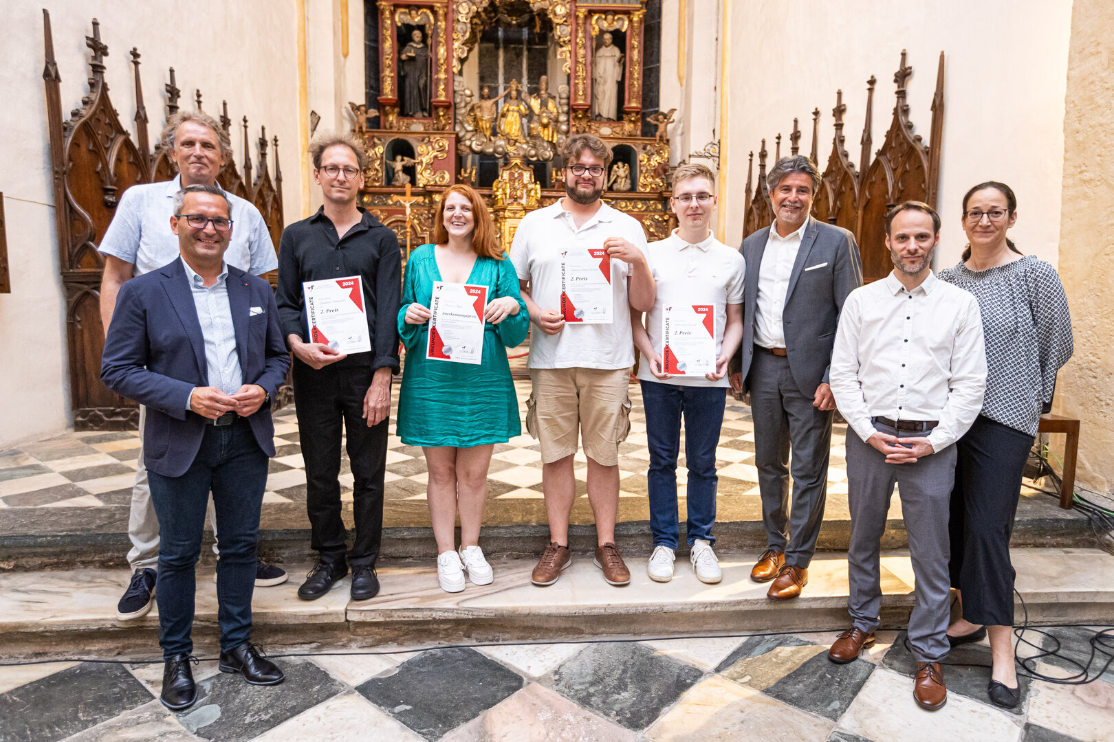 Am Freitag wurde der Gustav Mahler Kompositionspreis vergeben. Kulturreferent Stadtrat Mag. Franz Petritz überreichte den Gewinnern die Preise.  Foto: StadtKommunikation/Zangerle