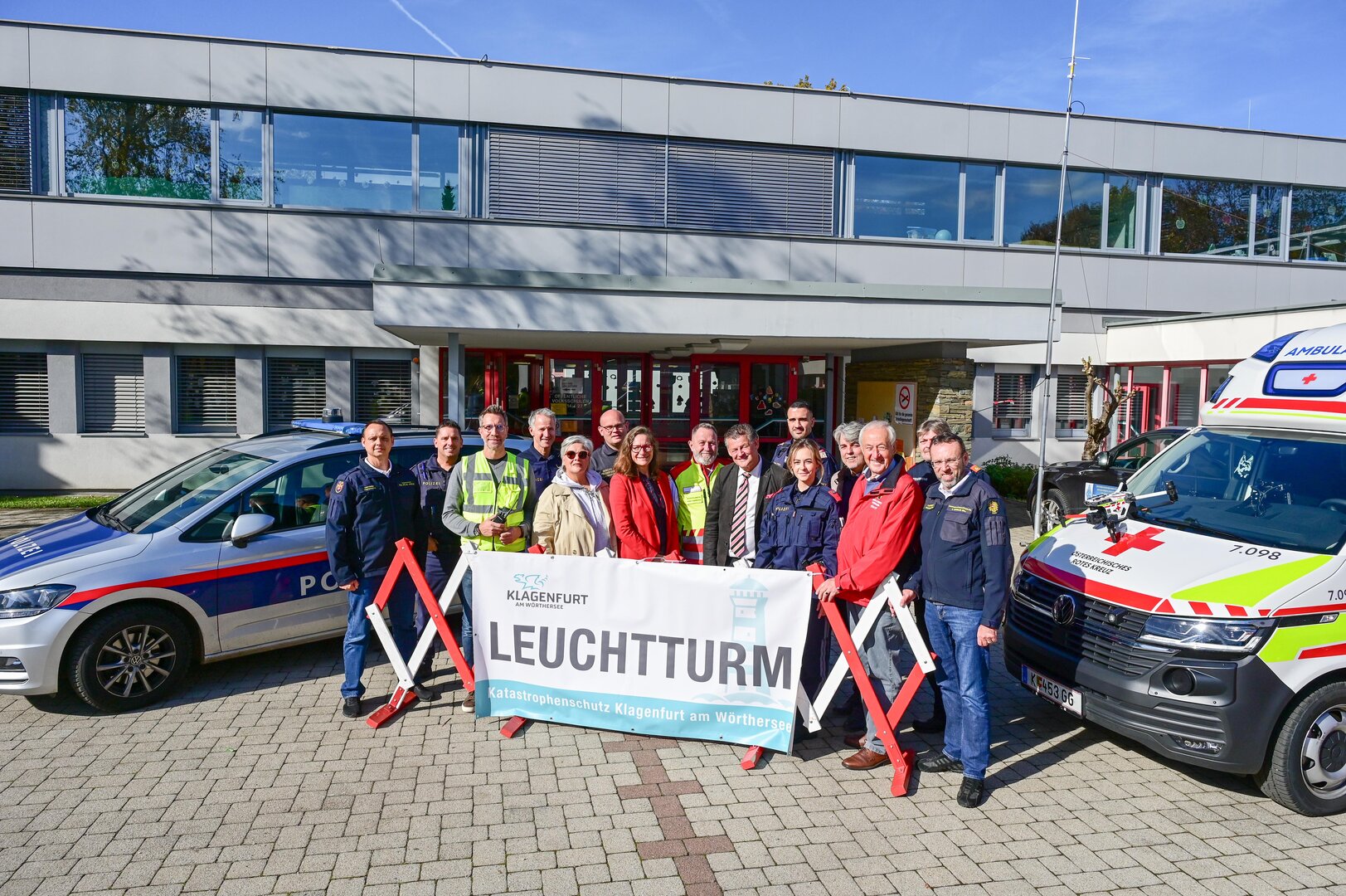 Für eine Blackout-Übung der Stadt wurde am Mittwoch der Leuchtturm VS Welzenegg aktiviert.