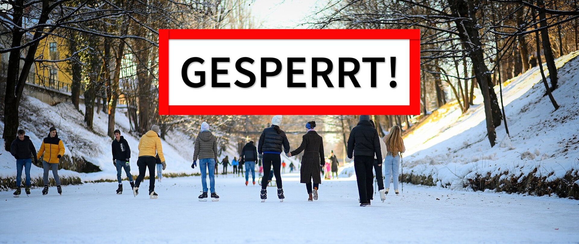 Der Lendkanal ist noch gesperrt, ein Betreten der Eisfläche ist verboten. Gleiches gilt für den Kreuzberglteich. Foto: SK (Archiv)