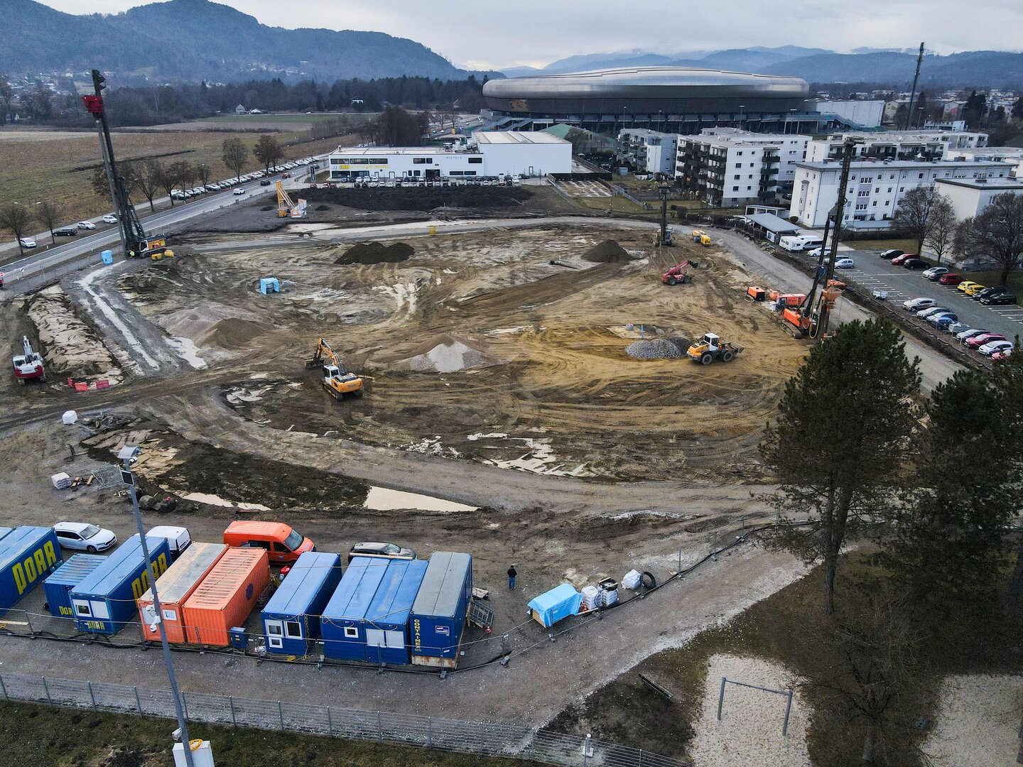 Seit dem Spatenstich im Oktober 2025 hat sich auf der Baustelle beim Südring bereits viel getan. 