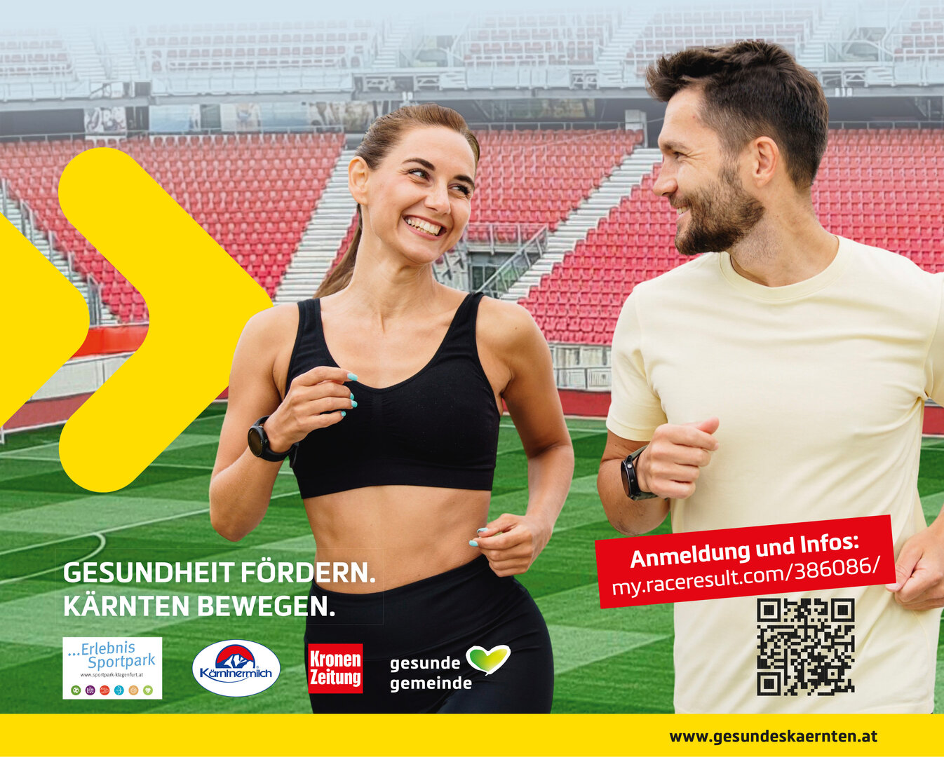 Am 23. Mai 2026 wird das Wörthersee Stadion zur Laufstrecke beim StadionCharityRun. 