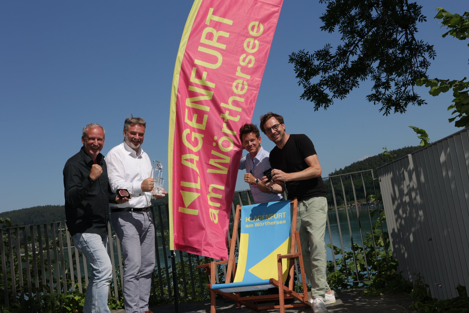 Helmuth Micheler, Adi Kulterer, Daniel Pipal und Tom Ogris konnten mit der kreativ umgesetzten Werbekampagne überzeugen.