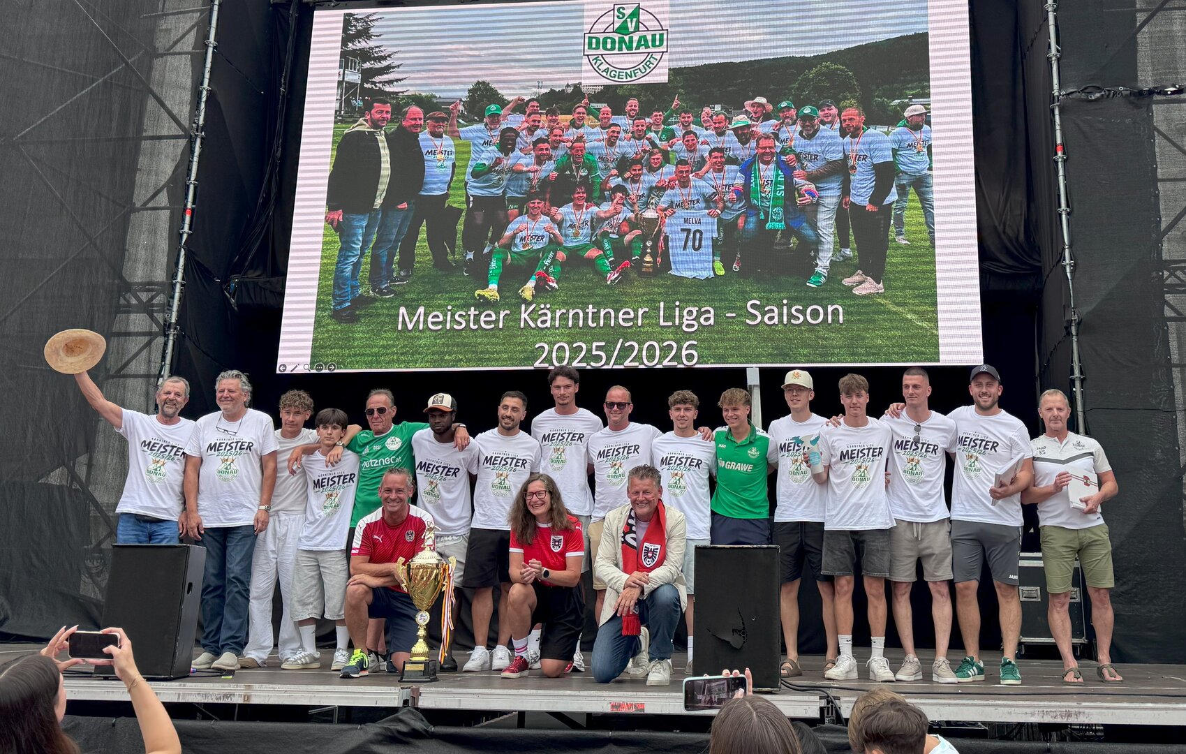 Der SV Donau ist Meister in der Kärntner Liga und steigt in die Regionalliga auf. Fotos: StadtKommunikation/Zechner
