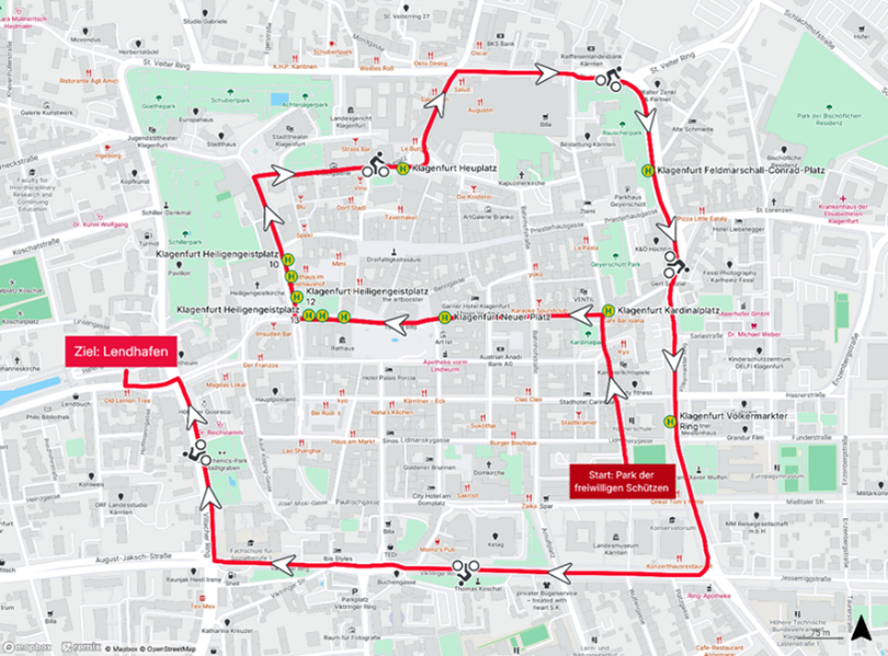 Behinderungen und Umleitungen im KMG Liniennetz Am Samstag, 19. September, findet in der Innenstadt eine Fahrraddemo statt.